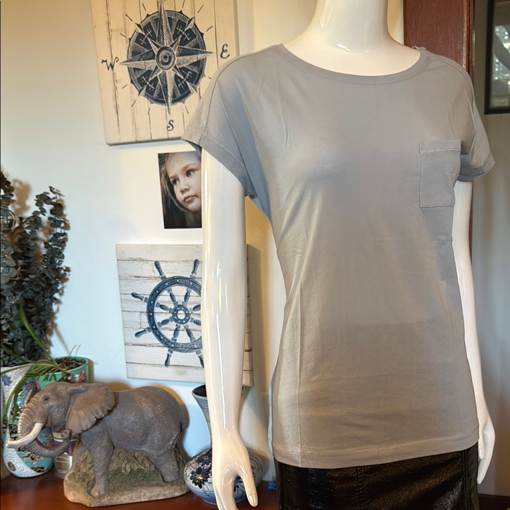 NWT Eddie Bauer size small Blue Gray Women's Top